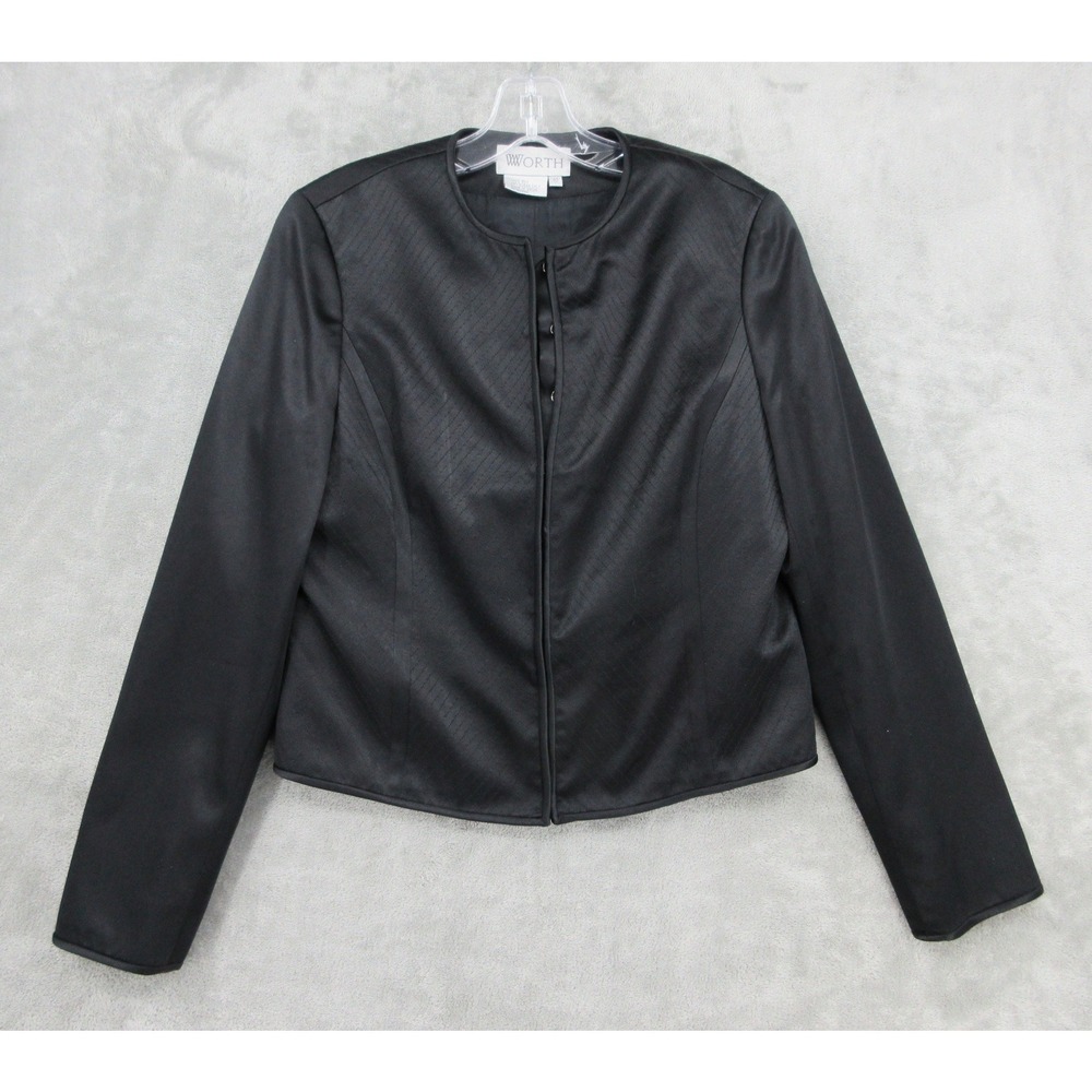 Worth New York Blazer Set Womens Size 10 Silk Jacket Corset Top Office Career